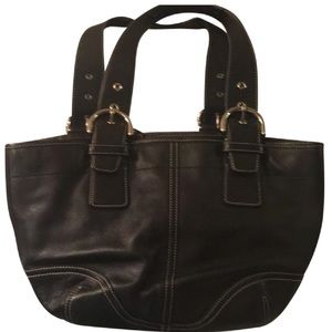 Coach Soho Black Leather Satchel